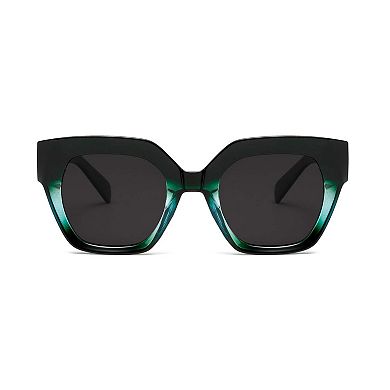 AGP PARIS Bold Cat Eye Polarized Acetate Sunglasses