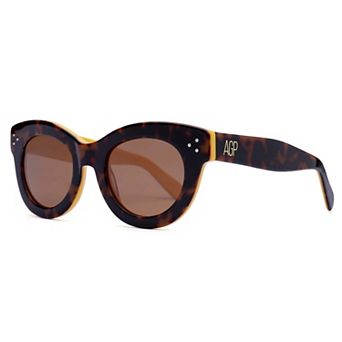AGP PARIS Retro Round-Frame Fashion Acetate Sunglasses