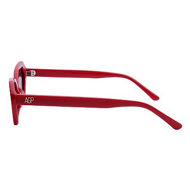 AGP PARIS Futuristic Angular Micro Acetate Sunglasses