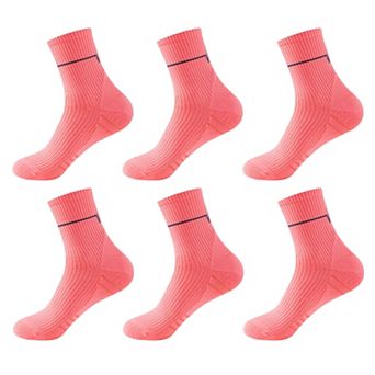 Women's 6 pk Professional Athletic Socks Sports Socks with Elastic Cuff & Reinforced Design