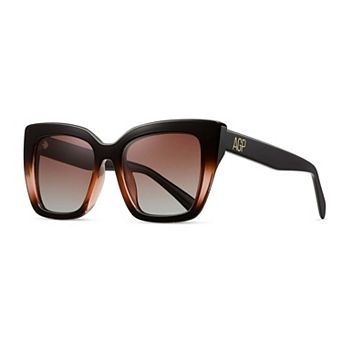 AGP PARIS Bold Cat Eye Polarized Acetate Sunglasses