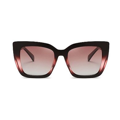 AGP PARIS Bold Cat Eye Polarized Acetate Sunglasses