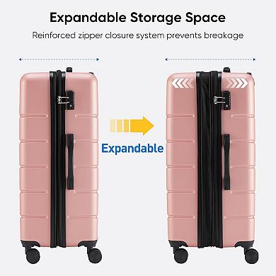 28" ABS Hard Shell Spinner Luggage with TSA Lock