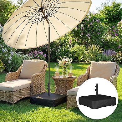 Outsunny Patio Umbrella Base 176 lbs Sand Filled for 1.9" Poles,