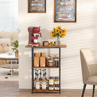 3-Tier Mini Coffee Bar Table for Home Use