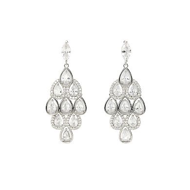 AGP PARIS Pearlescent Waterfall Necklace and Earrings Set