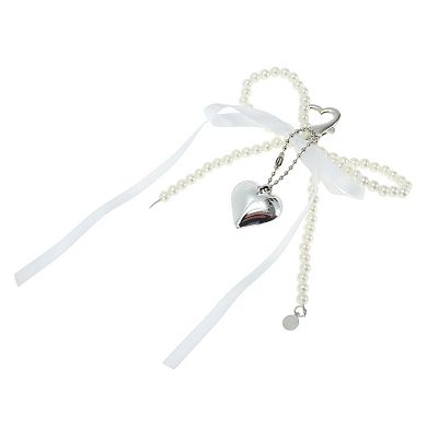 Ribbon Bow Heart Handbag Charms Keychains 1 Pc