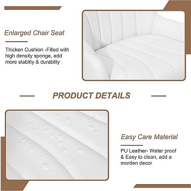 4-Piece Adjustable Bar Stools with PU Leather, Modern Design, Swivel, Height Adjustable