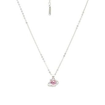 AGP PARIS Blushing Heart Crown Necklace