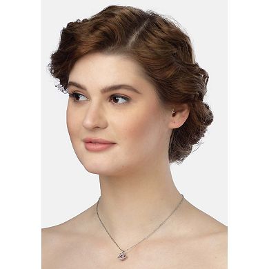 AGP PARIS Blushing Heart Crown Necklace