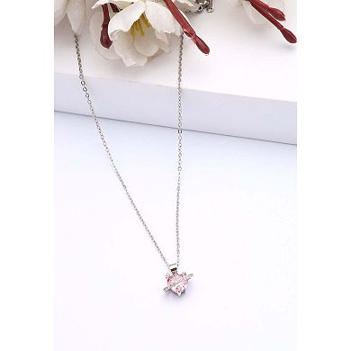 AGP PARIS Blushing Heart Crown Necklace