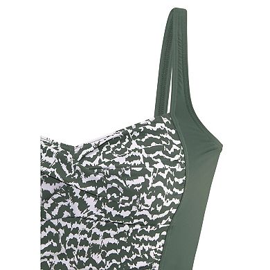 Lascana Women's Printed Tummy Control One Piece