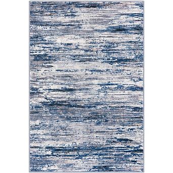 2x3 Modern Abstract Rug, Soft Non-Slip Low-Pile Area Mat for Entryway, Kitchen, Bedroom