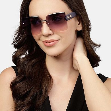 AGP PARIS Stylish Square Acetate Sunglasses