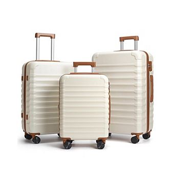 3 pc Hard Shell Luggage Set with TSA Lock and Spinner Wheels