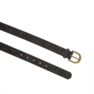 AGP PARIS Classy Black Floral Print Belt