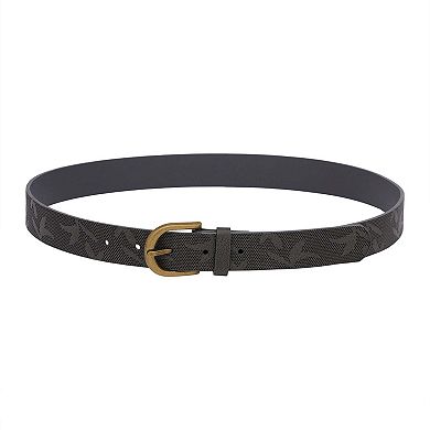 AGP PARIS Classy Black Floral Print Belt