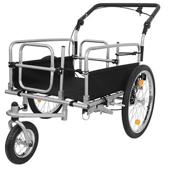 ELEMENT ACE Heavy-Duty 3-in-1 Convertible Bike Cargo Trailer with Stroller and Pull Cart