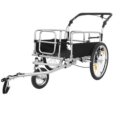 ELEMENT ACE Heavy-Duty 3-in-1 Convertible Bike Cargo Trailer with Stroller and Pull Cart