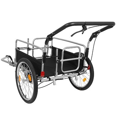 ELEMENT ACE Heavy-Duty 3-in-1 Convertible Bike Cargo Trailer with Stroller and Pull Cart