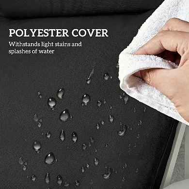 Outsunny Outdoor Chaise Lounge Cushions Set of 2 with Ties