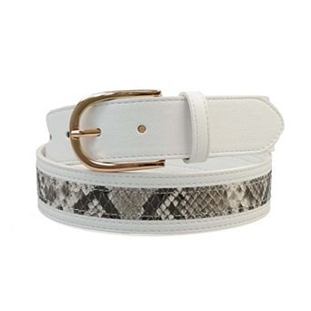 AGP PARIS Dual Pattern Snake Print Belt