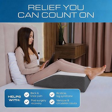 Memory Foam Leg Elevation Pillow for Post Surgery Recovery