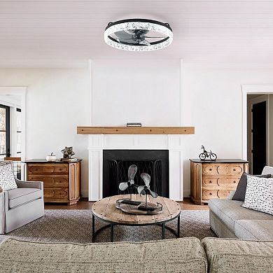 ELEMENT ACE Modern Ceiling Fan with Integrated LED Lighting and Remote Control