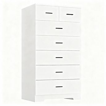 47.3-inch tall dresser with nightstand, chest of drawers, charging station, and metal slides