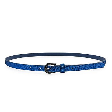 AGP PARIS Sleek Gleaming Snake Print Belt