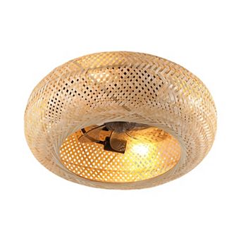 ELEMENT ACE 19-Inch Reversible DC Motor Ceiling Fan with Dimmable Lighting and Remote Control