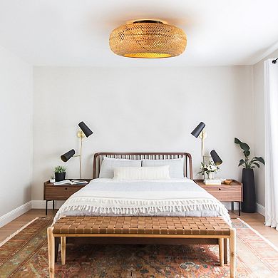 ELEMENT ACE 19-Inch Reversible DC Motor Ceiling Fan with Dimmable Lighting and Remote Control