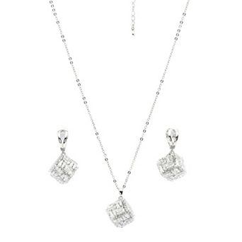 AGP PARIS Glittering Symphony Necklace and Earrings Set