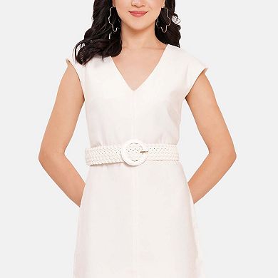 AGP PARIS Braided Round Buckle Belt