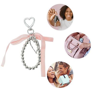 Stylish Bow Hearts Handbag Charm 1 Pc