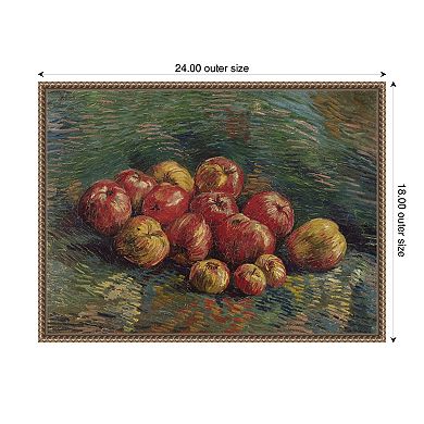 Apples 1887 Vincent van Gogh by Nostalgia Prints Framed Canvas Wall Art Print