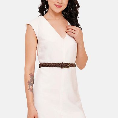 AGP PARIS Contemporary Round Buckle Belt