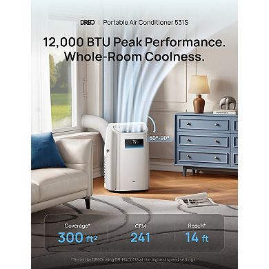 DREO 12,000 BTU Portable Air Conditioner
