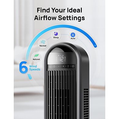 DREO 42-Inch 6 Speed Tower Fan