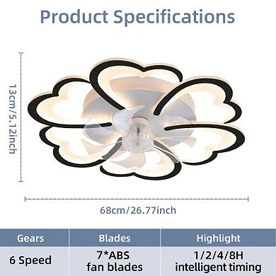 ELEMENT ACE Ceiling Fan with Integrated Light Remote Control Adjustable Speed