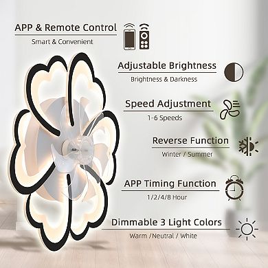 ELEMENT ACE Ceiling Fan with Integrated Light Remote Control Adjustable Speed