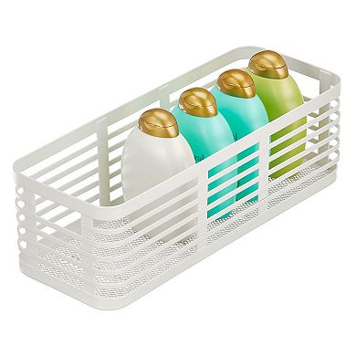 Metal Pantry Basket with Handles - Set of 2 - Matte White