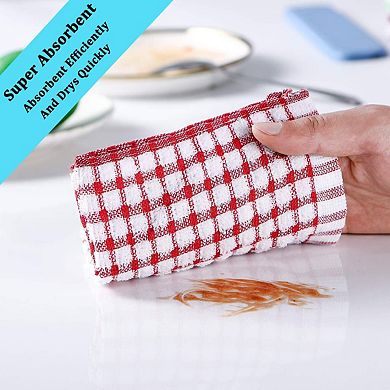 12 Pack Cotton Dish Towels 16x25 for Cooking Baking