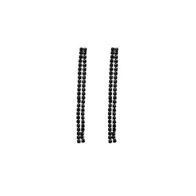 AGP PARIS Black Color Tassel Gleaming Necklace Set