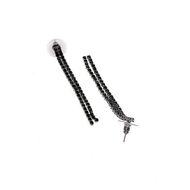 AGP PARIS Black Color Tassel Gleaming Necklace Set