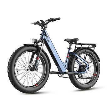 5TH WHEEL VOYAGE Off-Road Cargo Electric Bike - 26" Fat Tire, 1000W Peak, 330 lbs Capacity, 20 MPH