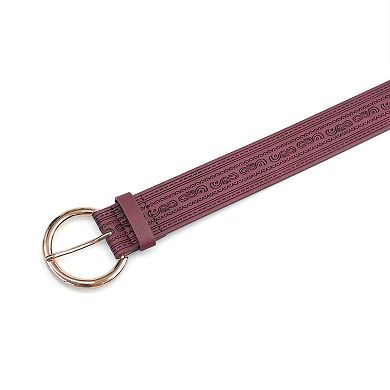 AGP PARIS Magenta Designer Classic Belt