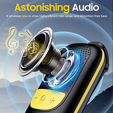 Wearable Bluetooth Speaker with Mics & 10H Battery