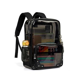 Transparent 15.6-Inch Travel Laptop Backpack