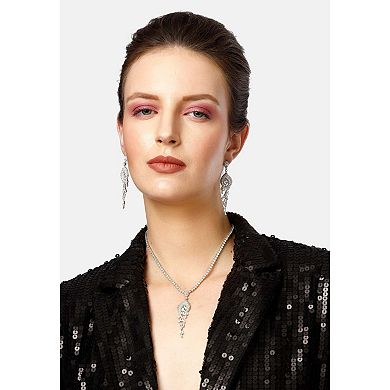 AGP PARIS Diva Elegant Chandelier Necklace with Earring